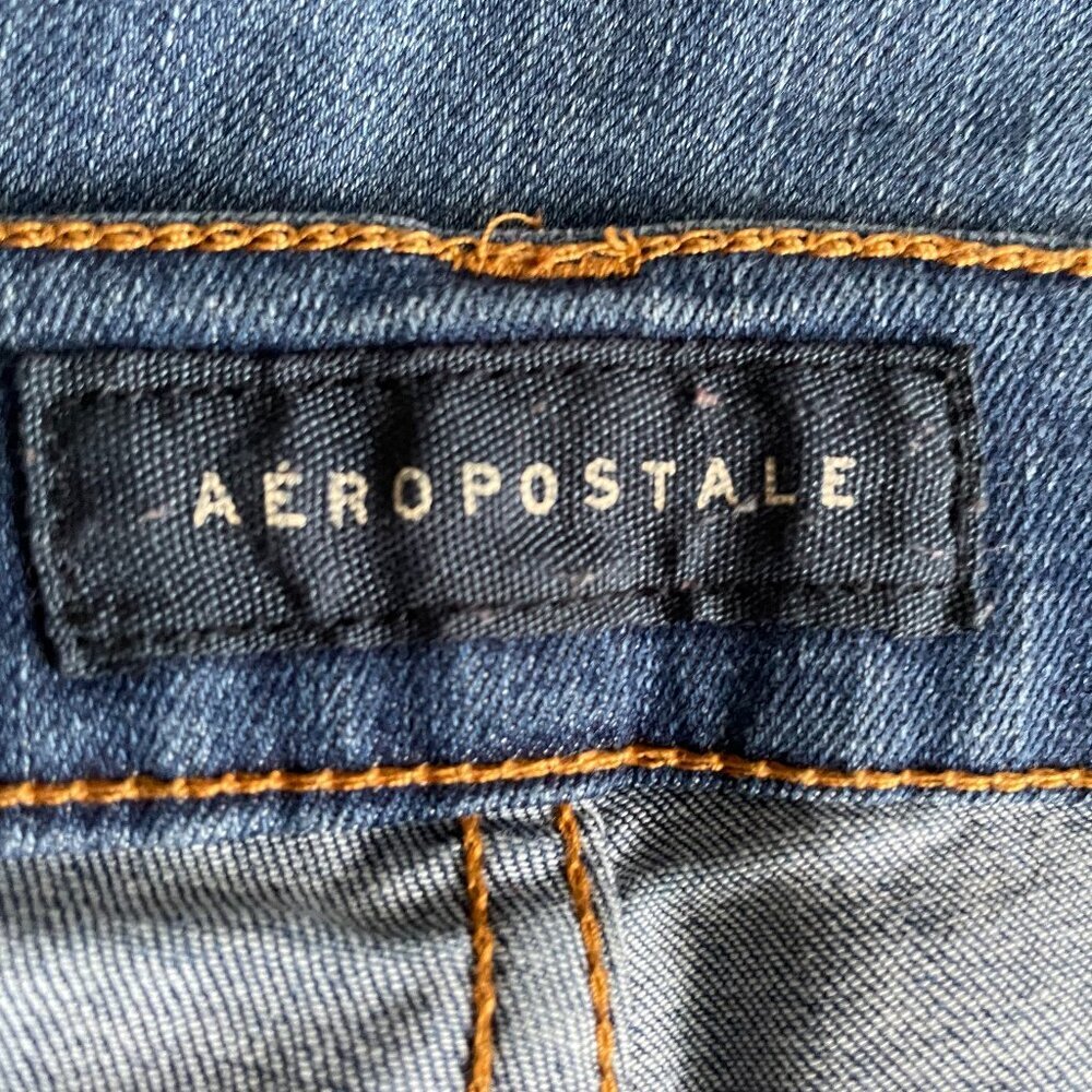 Aeropostale Distressed High Waisted Ankle Jegging - Size 6 - Picture 5 of 7